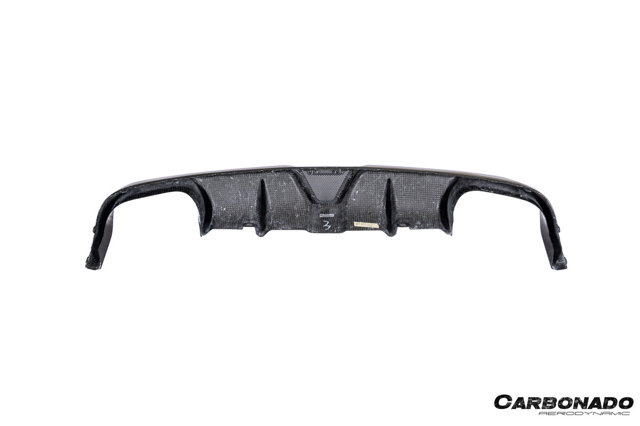 2017-2019 Porsche 911 991.2 Carrera KA Style Dry Carbon Fiber Rear Lip Diffuser