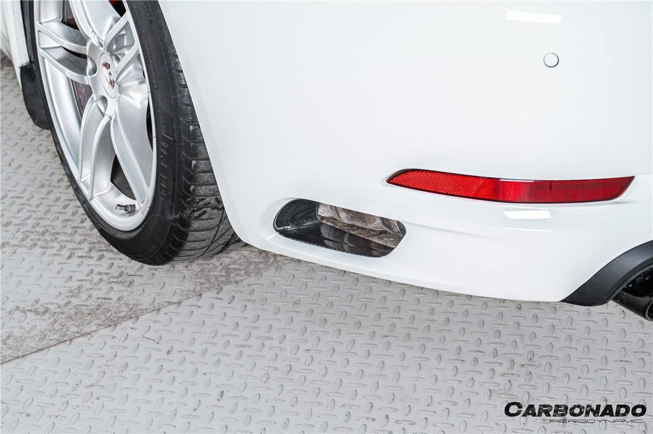 2017-2019 Porsche 911 991.2 Carrera OEM Style Dry Carbon Fiber Rear Bumper Vent Trims