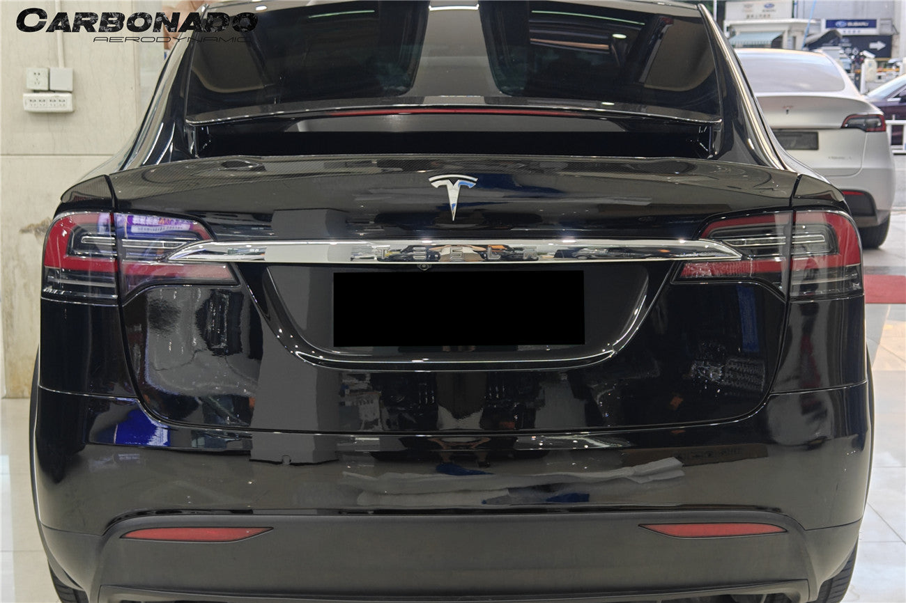 2016-2025 Tesla Model X SUV BS Style Carbon Fiber Trunk Spoiler