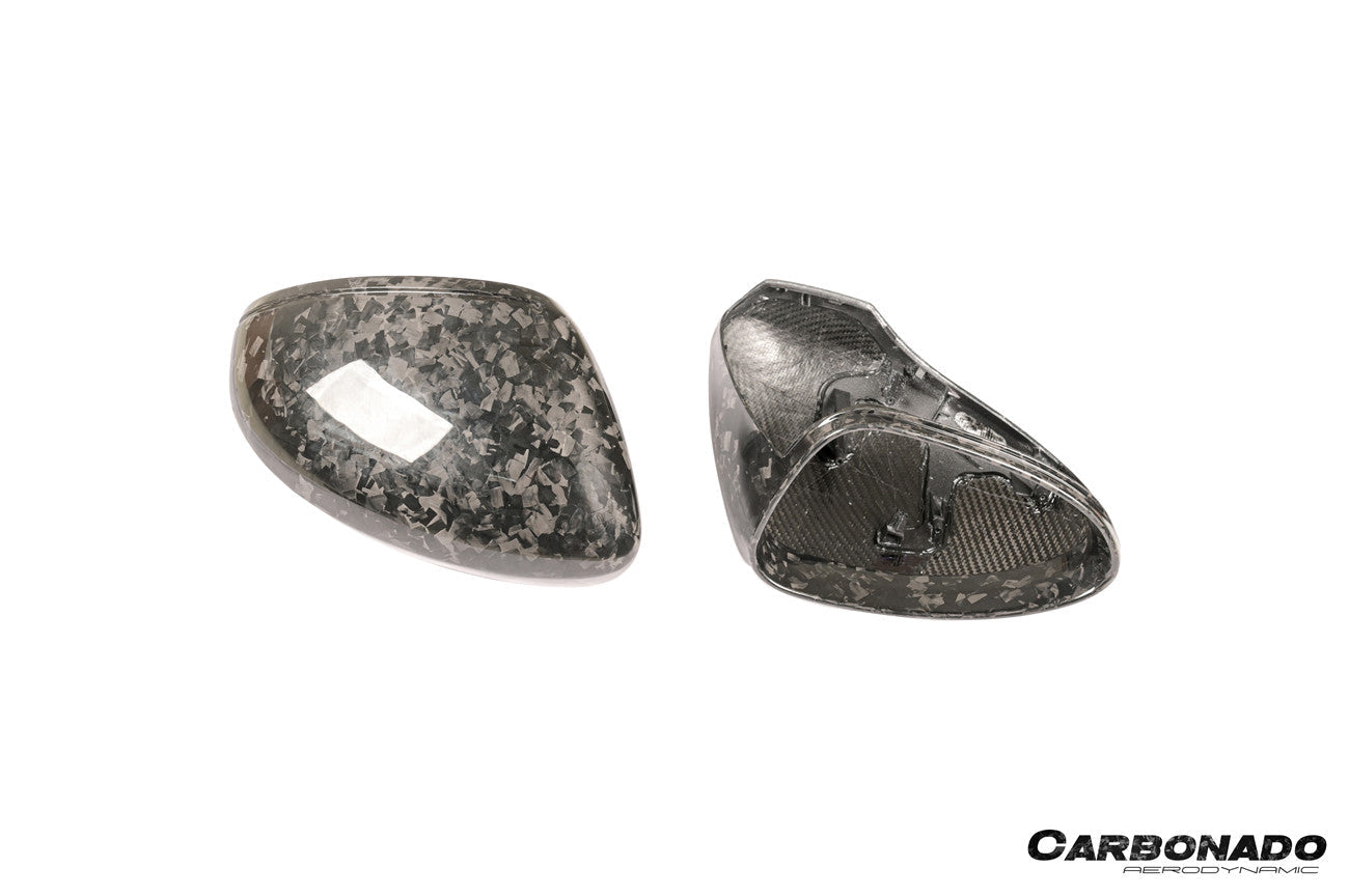 2017-2025 Porsche Panamera 971.1 971.2 976 OEM Style Autoclave Carbon Fiber Mirror Housing Replacement | Fits S, 4S, GTS, Turbo, Turbo S, E‑Hybrid, SportTurismo LHD