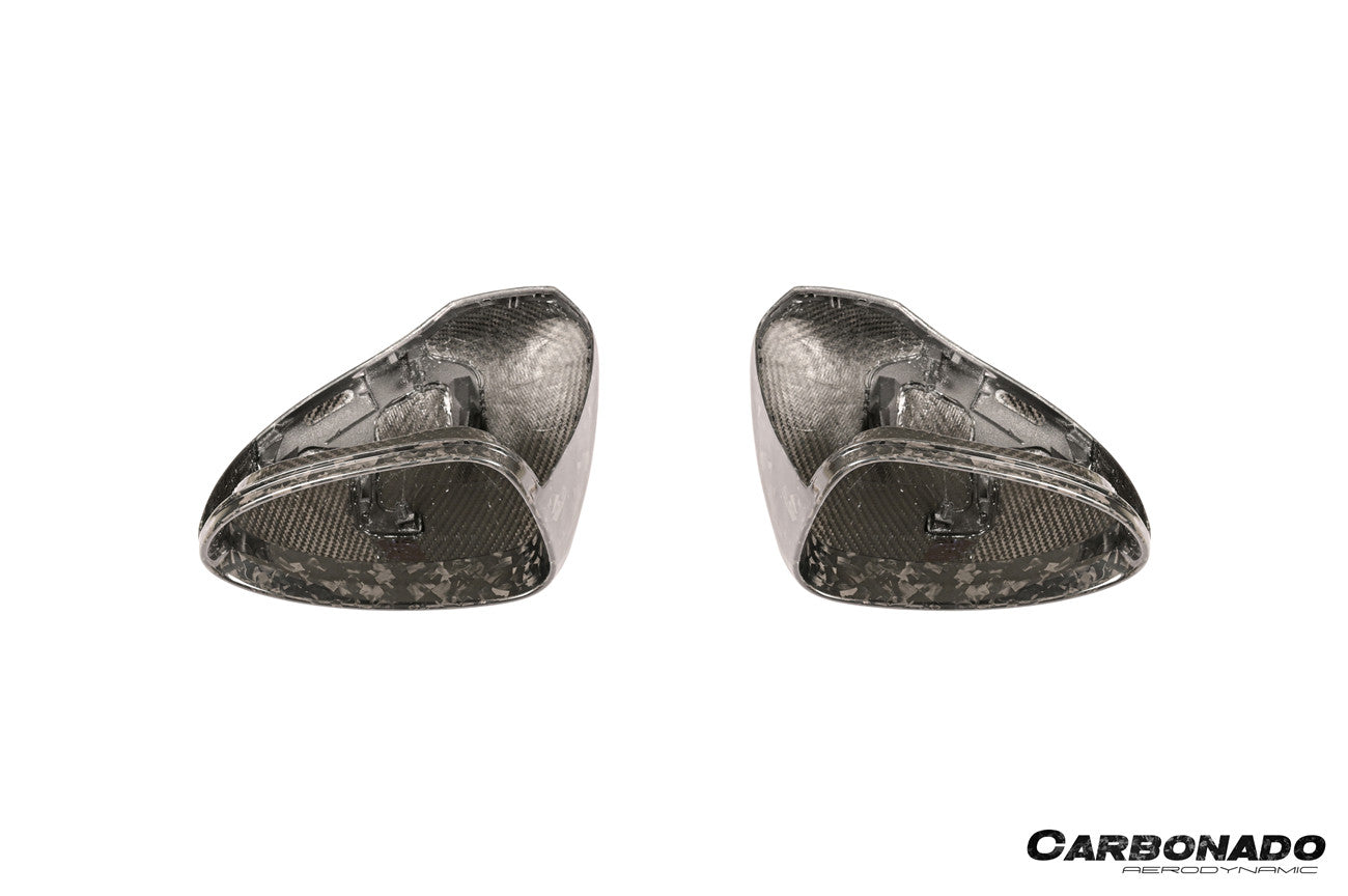 2017-2025 Porsche Panamera 971.1 971.2 976 OEM Style Autoclave Carbon Fiber Mirror Housing Replacement | Fits S, 4S, GTS, Turbo, Turbo S, E‑Hybrid, SportTurismo LHD