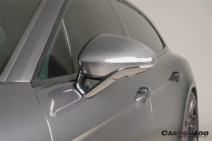 2017-2025 Porsche Panamera 971.1 & 971.2 & 976 OEM Style Dry Carbon Fiber Mirror Housing - Carbonado