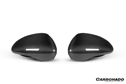 2017-2025 Porsche Panamera 971.1 971.2 976 OEM Style Autoclave Carbon Fiber Mirror Housing Replacement | Fits S, 4S, GTS, Turbo, Turbo S, E‑Hybrid, SportTurismo LHD
