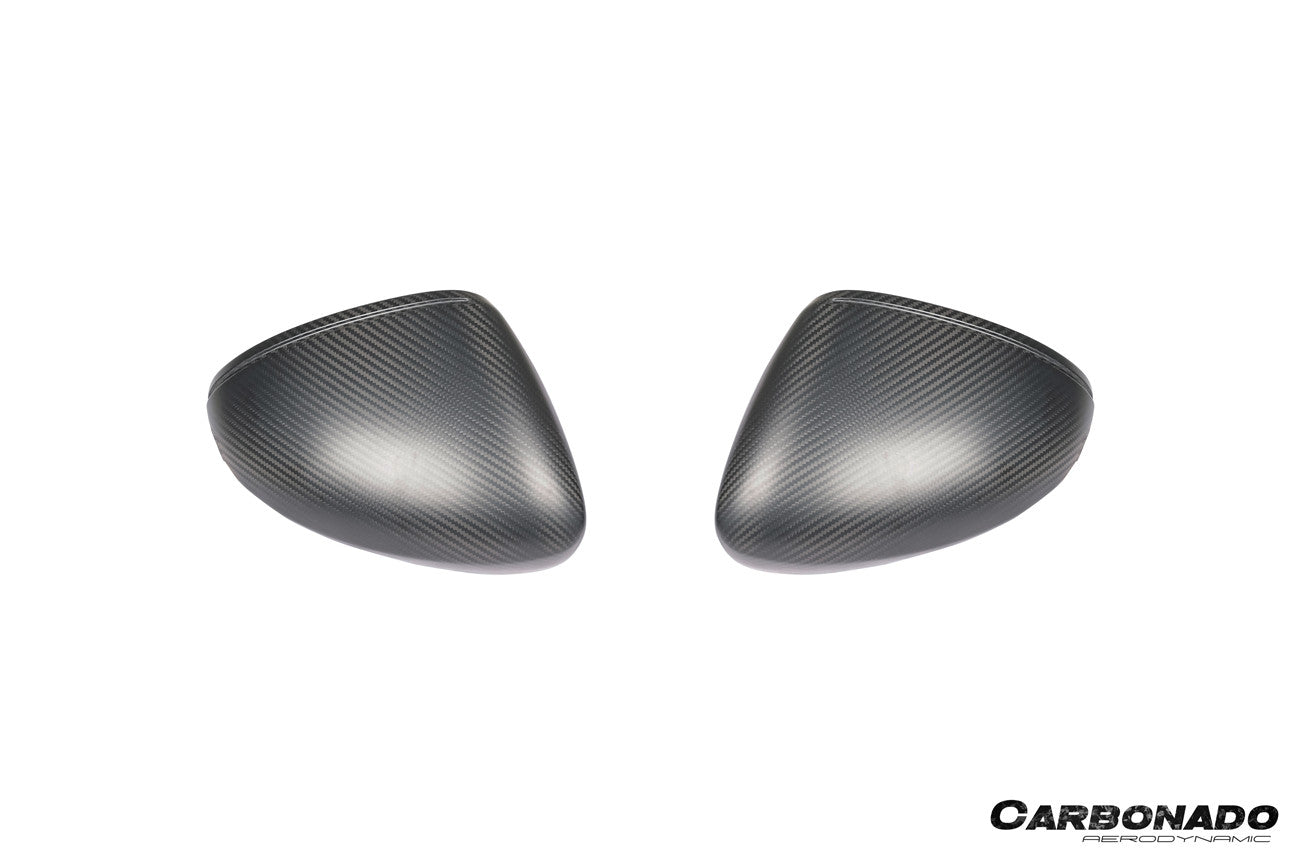 2017-2025 Porsche Panamera 971.1 971.2 976 OEM Style Autoclave Carbon Fiber Mirror Housing Replacement | Fits S, 4S, GTS, Turbo, Turbo S, E‑Hybrid, SportTurismo LHD