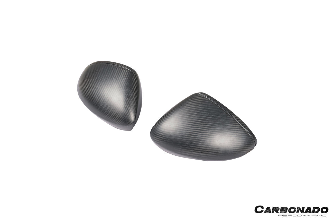 2017-2025 Porsche Panamera 971.1 971.2 976 OEM Style Autoclave Carbon Fiber Mirror Housing Replacement | Fits S, 4S, GTS, Turbo, Turbo S, E‑Hybrid, SportTurismo LHD