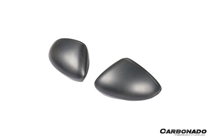 2017-2025 Porsche Panamera 971.1 971.2 976 OEM Style Autoclave Carbon Fiber Mirror Housing Replacement | Fits S, 4S, GTS, Turbo, Turbo S, E‑Hybrid, SportTurismo LHD