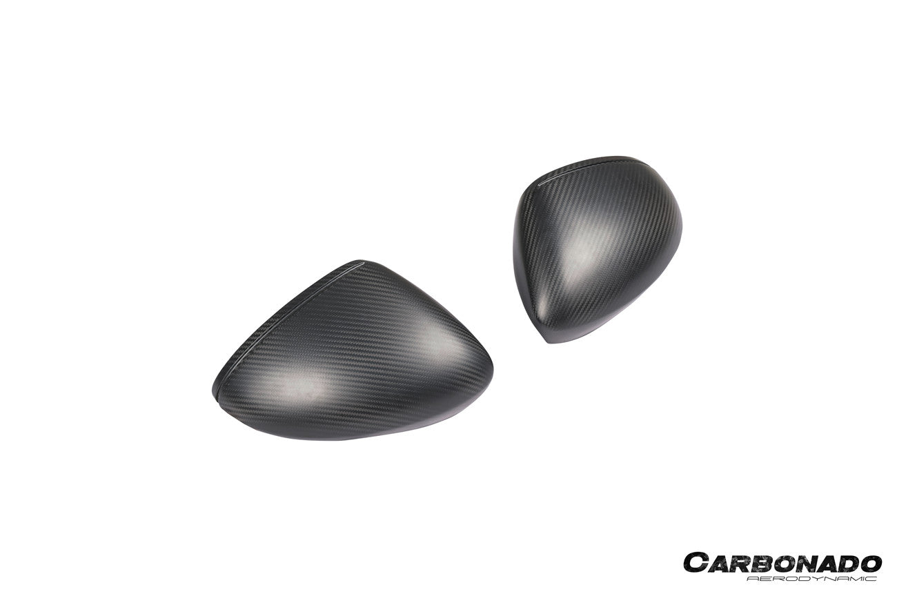 2017-2025 Porsche Panamera 971.1 971.2 976 OEM Style Autoclave Carbon Fiber Mirror Housing Replacement | Fits S, 4S, GTS, Turbo, Turbo S, E‑Hybrid, SportTurismo LHD