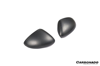 2017-2025 Porsche Panamera 971.1 971.2 976 OEM Style Autoclave Carbon Fiber Mirror Housing Replacement | Fits S, 4S, GTS, Turbo, Turbo S, E‑Hybrid, SportTurismo LHD