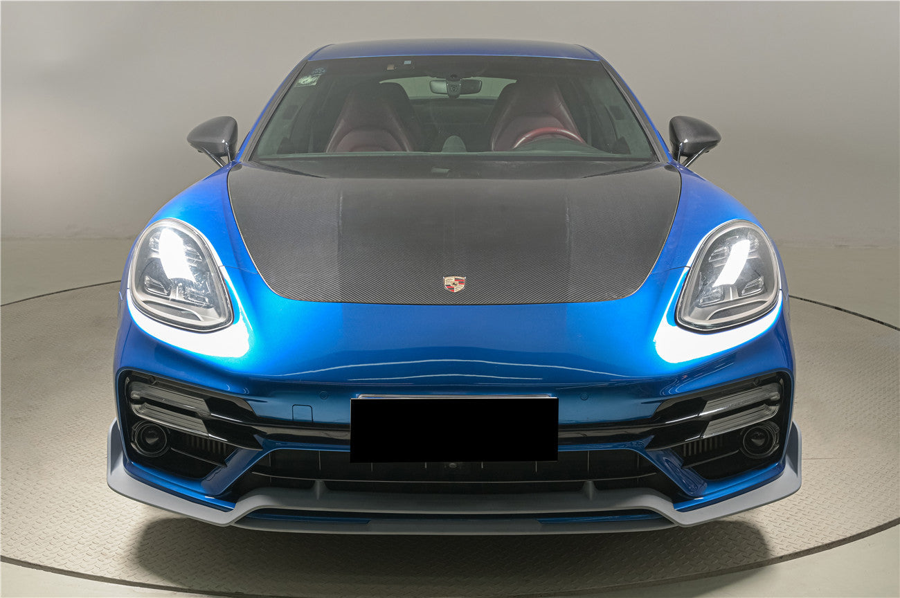 2017-2023 Porsche Panamera 971 4S & Turbo & SD & GTS OEM Style Dry Carbon Fiber Hood - Carbonado