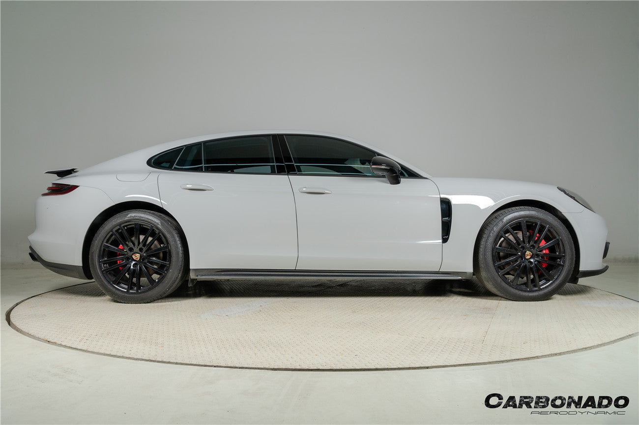 2017-2023 Porsche Panamera 971 SD Style Dry Carbon Fiber Side Skirts - Carbonado