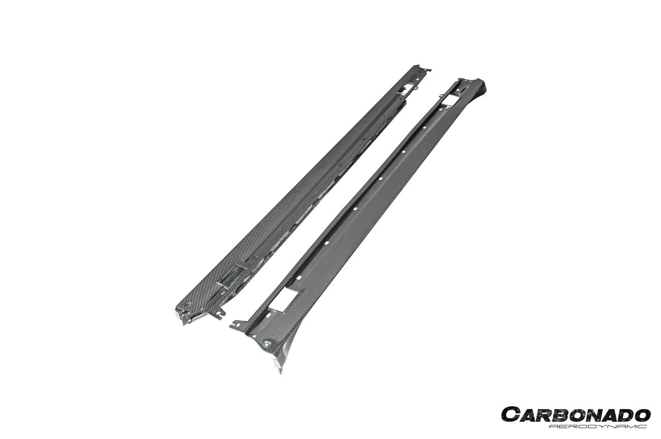 2017-2023 Porsche Panamera 971 SD Style Dry Carbon Fiber Side Skirts