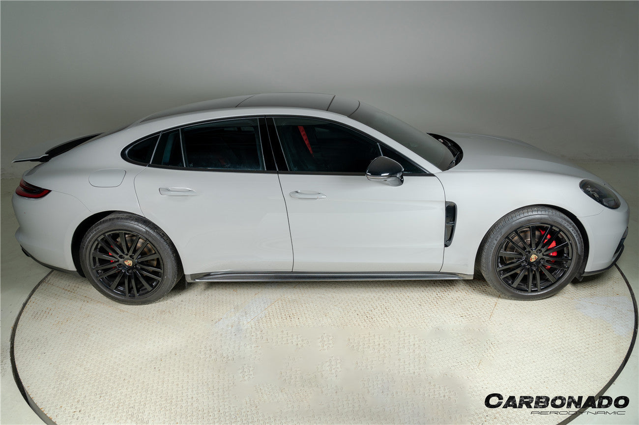 2017-2023 Porsche Panamera 971 SD Style Dry Carbon Fiber Side Skirts