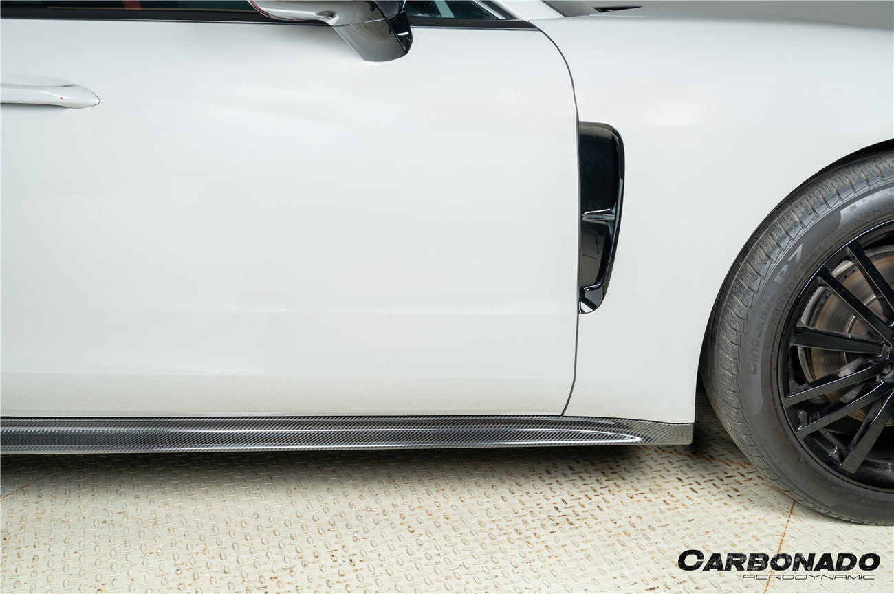 2017-2023 Porsche Panamera 971 SD Style Dry Carbon Fiber Side Skirts