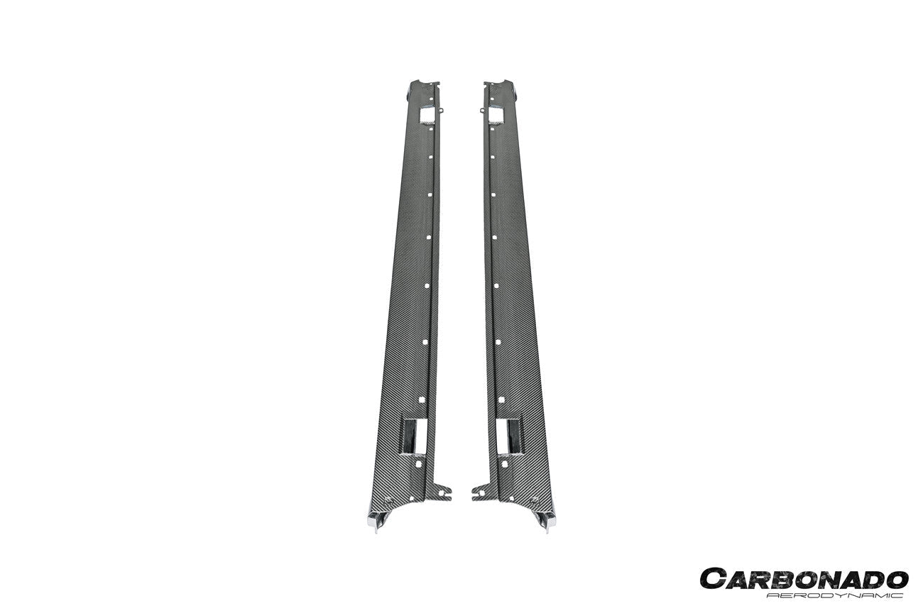2017-2023 Porsche Panamera 971 SD Style Dry Carbon Fiber Side Skirts