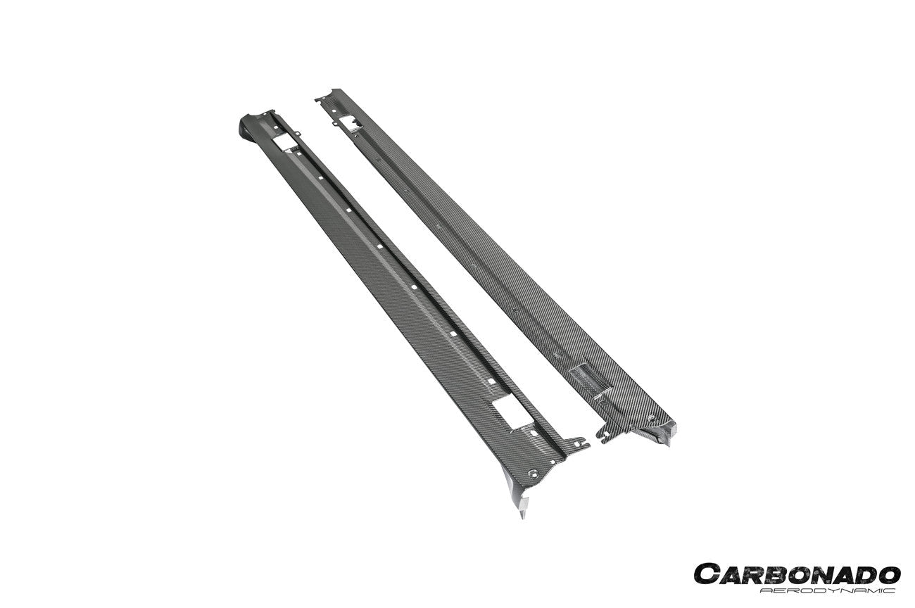 2017-2023 Porsche Panamera 971 SD Style Dry Carbon Fiber Side Skirts