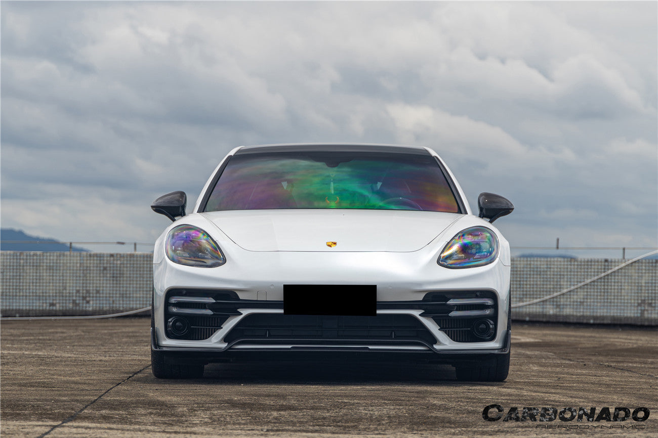 2017-2023 Porsche Panamera 971 Turbo S KDA Style Dry Carbon Fiber Front Lip