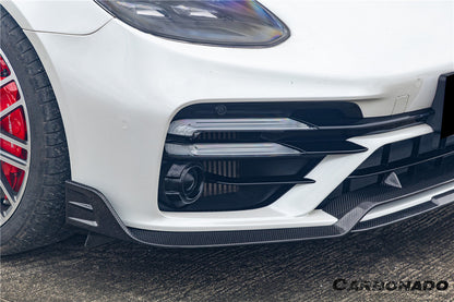2017-2023 Porsche Panamera 971 Turbo S KDA Style Dry Carbon Fiber Front Lip