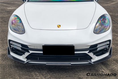 2017-2023 Porsche Panamera 971 Turbo S KDA Style Dry Carbon Fiber Front Lip