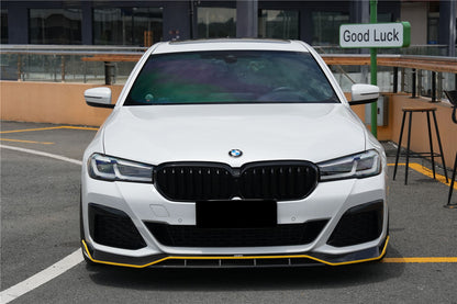 2020-2023 BMW 5 Series G30 G38 M-tech AD Style Dry Carbon Fiber Front Lip - Carbonado