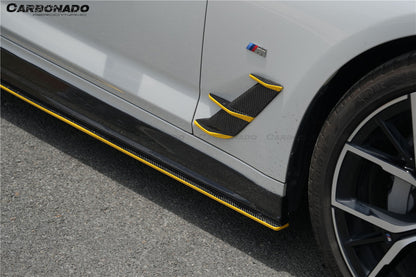 2020-2023 BMW 5 Series G30 G38 M-tech AD Style Dry Carbon Fiber fender vents trims