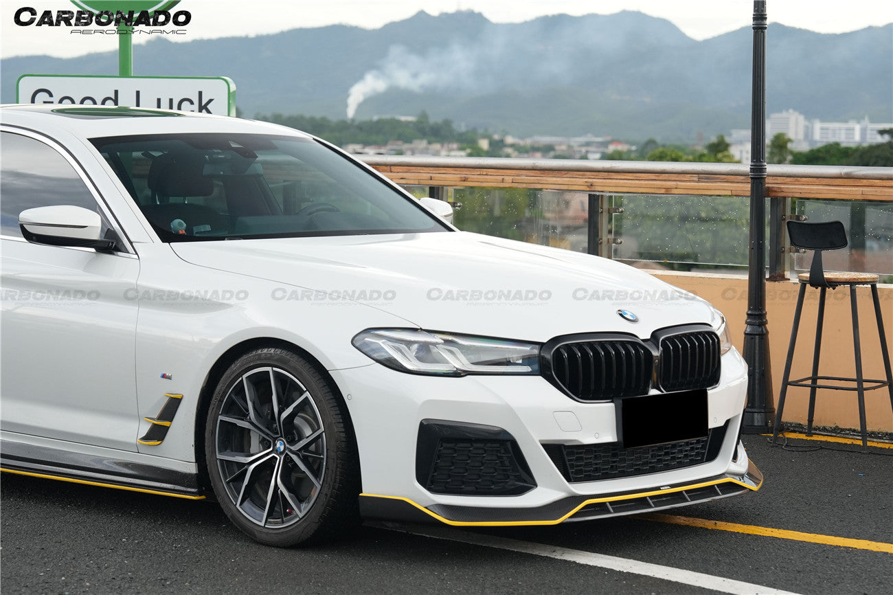 2020-2023 BMW 5 Series G30 G38 M-tech AD Style Dry Carbon Fiber fender vents trims