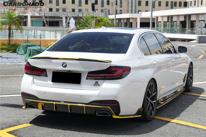 2016-2023 BMW 5 Series G30 G38 M-tech AD Style Dry Carbon Fiber Trunk Spoiler