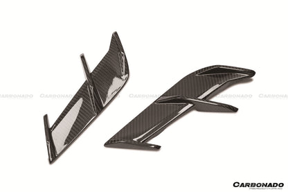 2020-2023 BMW 5 Series G30 G38 M-tech AD Style Dry Carbon Fiber fender vents trims