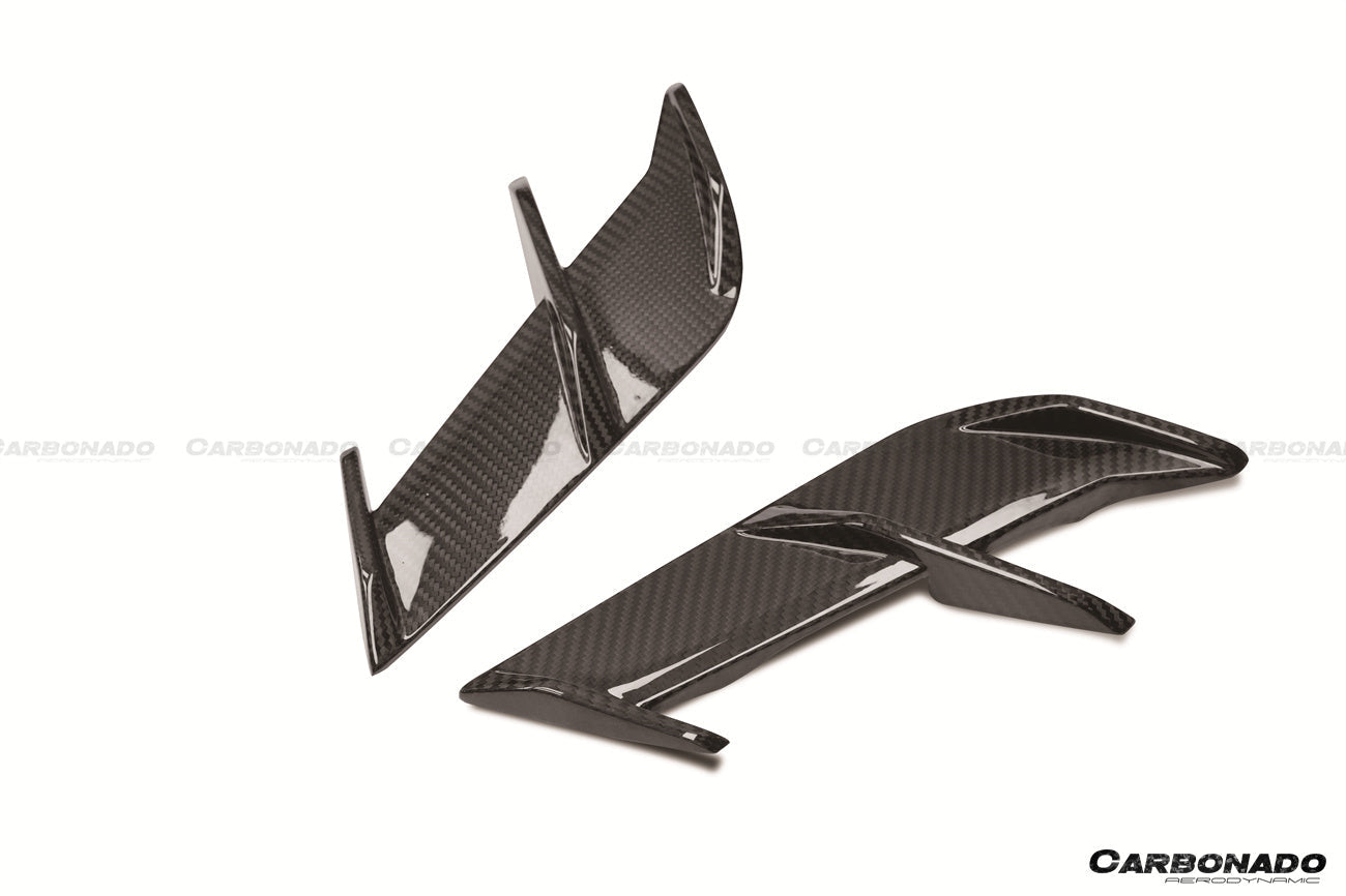 2020-2023 BMW 5 Series G30 G38 M-tech AD Style Dry Carbon Fiber fender vents trims
