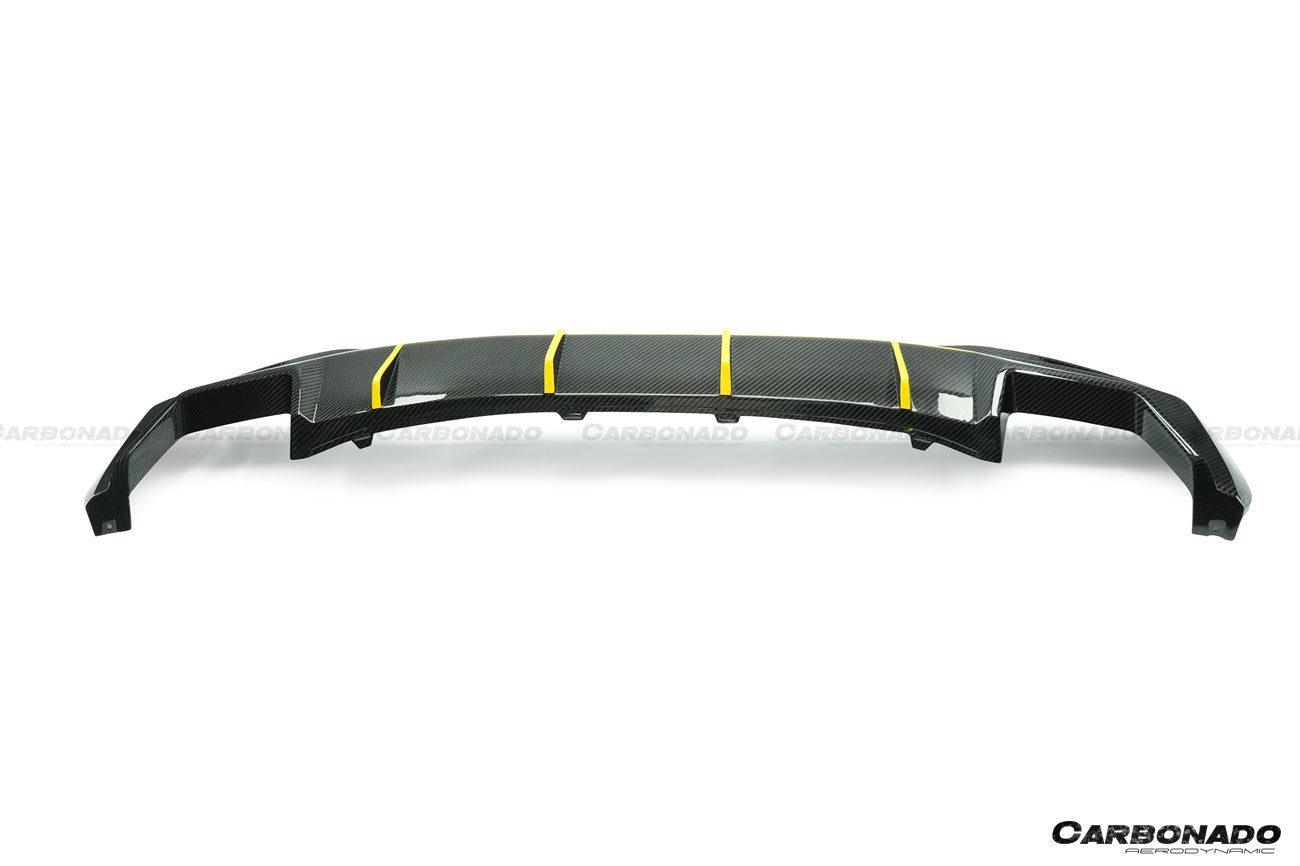 2020-2023 BMW 5 Series G30 G38 M-tech AD Style Dry Carbon Fiber Rear Diffuser Lip