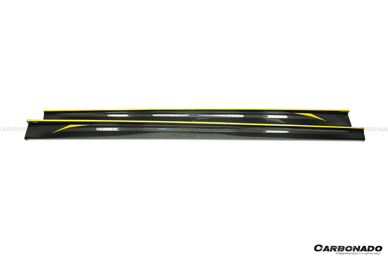 2016-2023 BMW 5 Series G38 M-tech AD Style Dry Carbon Fiber Side Skirts