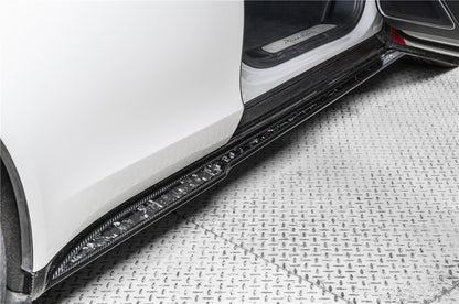 2017-2025 Porsche Panamera 976 & 971 976SD Style Dry Carbon Fiber Side Skirts - Carbonado