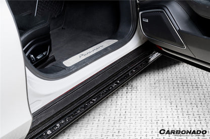 2017-2025 Porsche Panamera 976 & 971 976SD Style Dry Carbon Fiber Side Skirts - Carbonado
