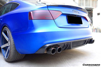 2009-2015 Audi A5 Coupe Sport Style Carbon Fiber Trunk Spoiler - Carbonado