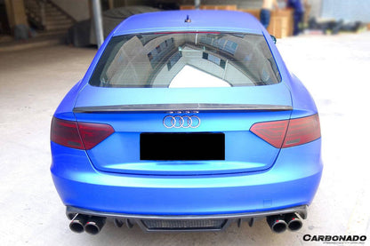 2009-2015 Audi A5 Coupe Sport Style Carbon Fiber Trunk Spoiler - Carbonado Aero