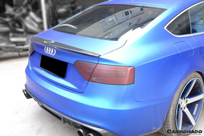 2009-2015 Audi A5 Coupe Sport Style Carbon Fiber Trunk Spoiler - Carbonado Aero