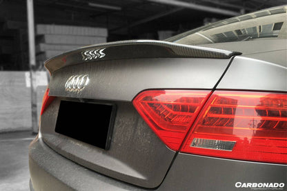 2009-2015 Audi A5 Coupe CTE Style Carbon Fiber Trunk Spoiler - Carbonado Aero