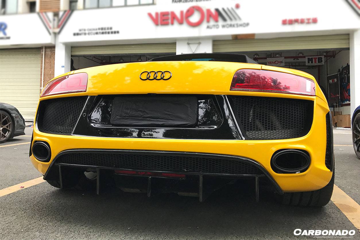 2006-2015 Audi R8 V8/V10 Coupe/Spyder DPGT Style Rear Bumper  - Carbonado Aero