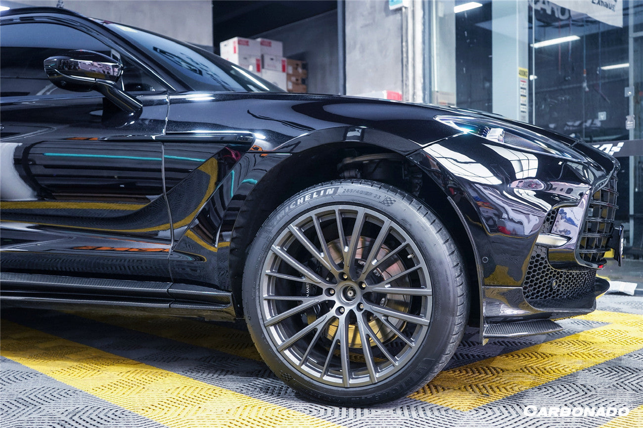 2021-2024 Aston Martin DBX 707 Style Dry Carbon Fiber Front Bumper With Lights