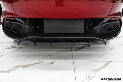 2021-2024 Aston Martin DBX 707 Style Dry Carbon Fiber Rear Bumper with  Exhaust tips