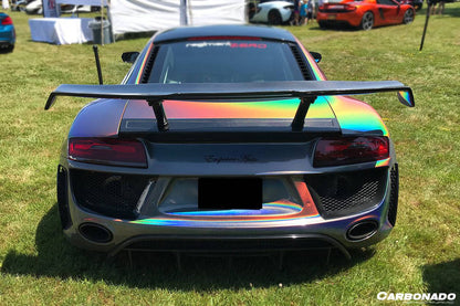 2006-2015 Audi R8 Coupe PI Style Carbon Fiber Trunk Spoiler Wing - Carbonado Aero