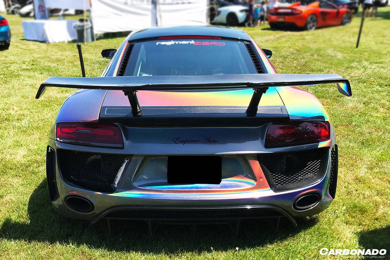 2006-2015 Audi R8 Coupe PI Style Carbon Fiber Trunk Spoiler Wing - Carbonado Aero