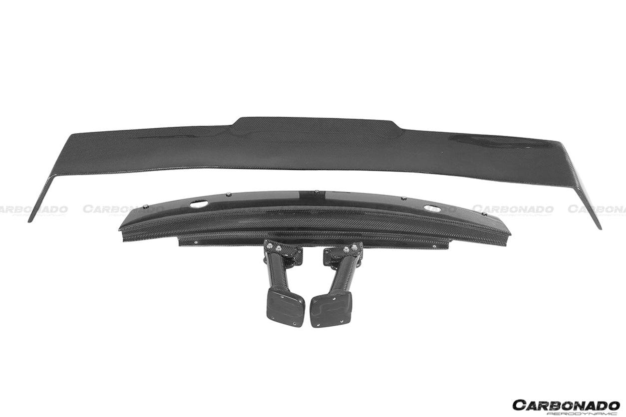2006-2015 Audi R8 Coupe PI Style Carbon Fiber Trunk Spoiler Wing - Carbonado Aero