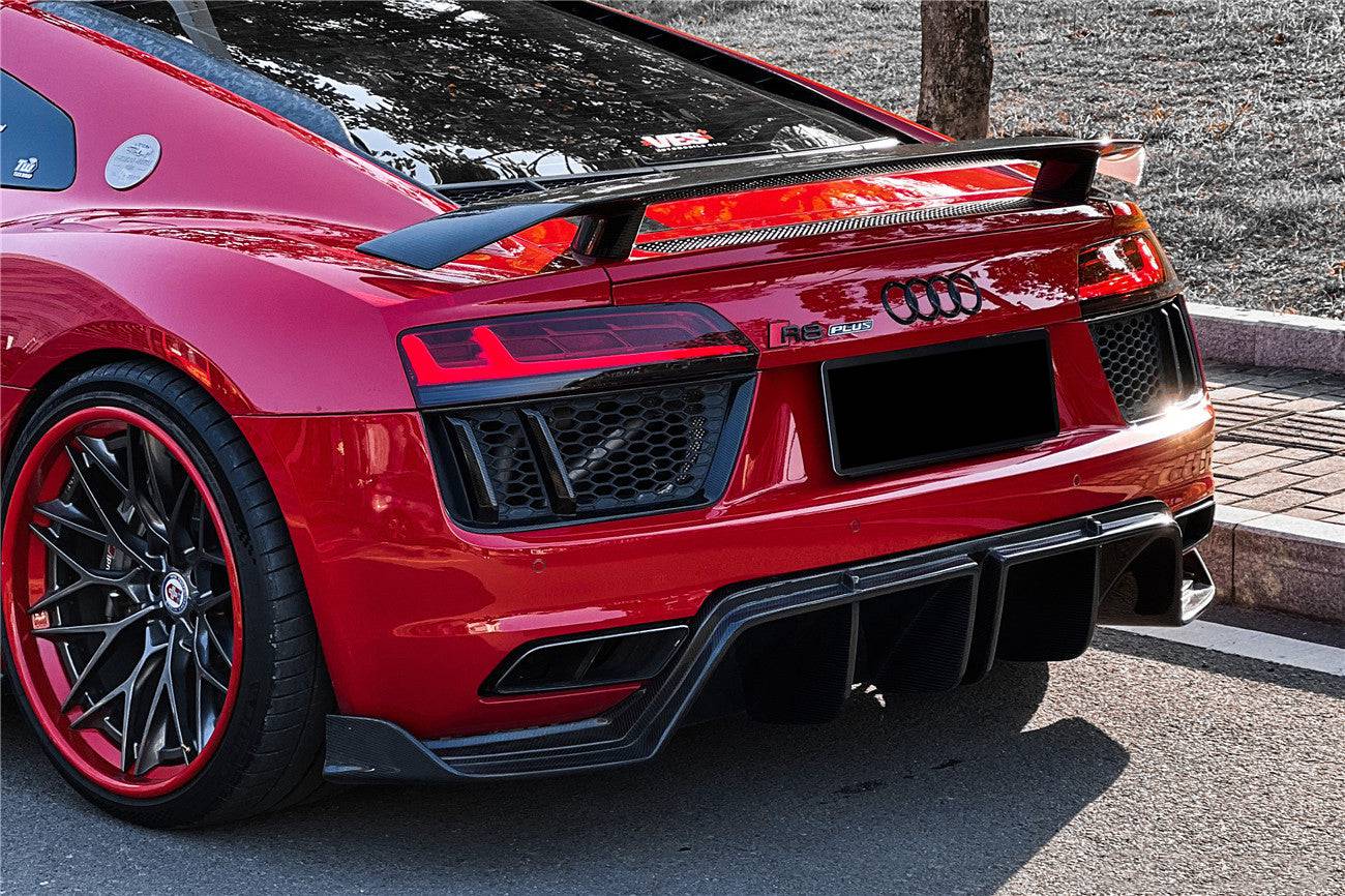 2016-2023 Audi R8 GEN2/GEN3 Coupe ONLY GT Style Carbon Fiber Trunk Wing - Carbonado