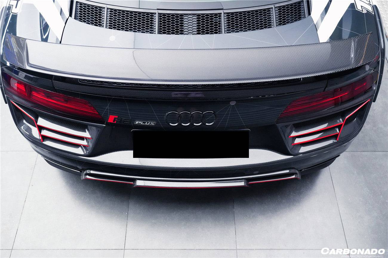 2016-2023 Audi R8 GEN2/GEN3 Coupe ONLY GT Style Carbon Fiber Trunk Wing - Carbonado Aero