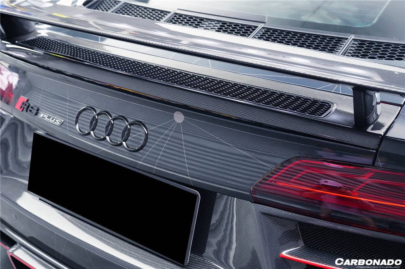 2016-2023 Audi R8 GEN2/GEN3 Coupe ONLY GT Style Carbon Fiber Trunk Wing - Carbonado Aero