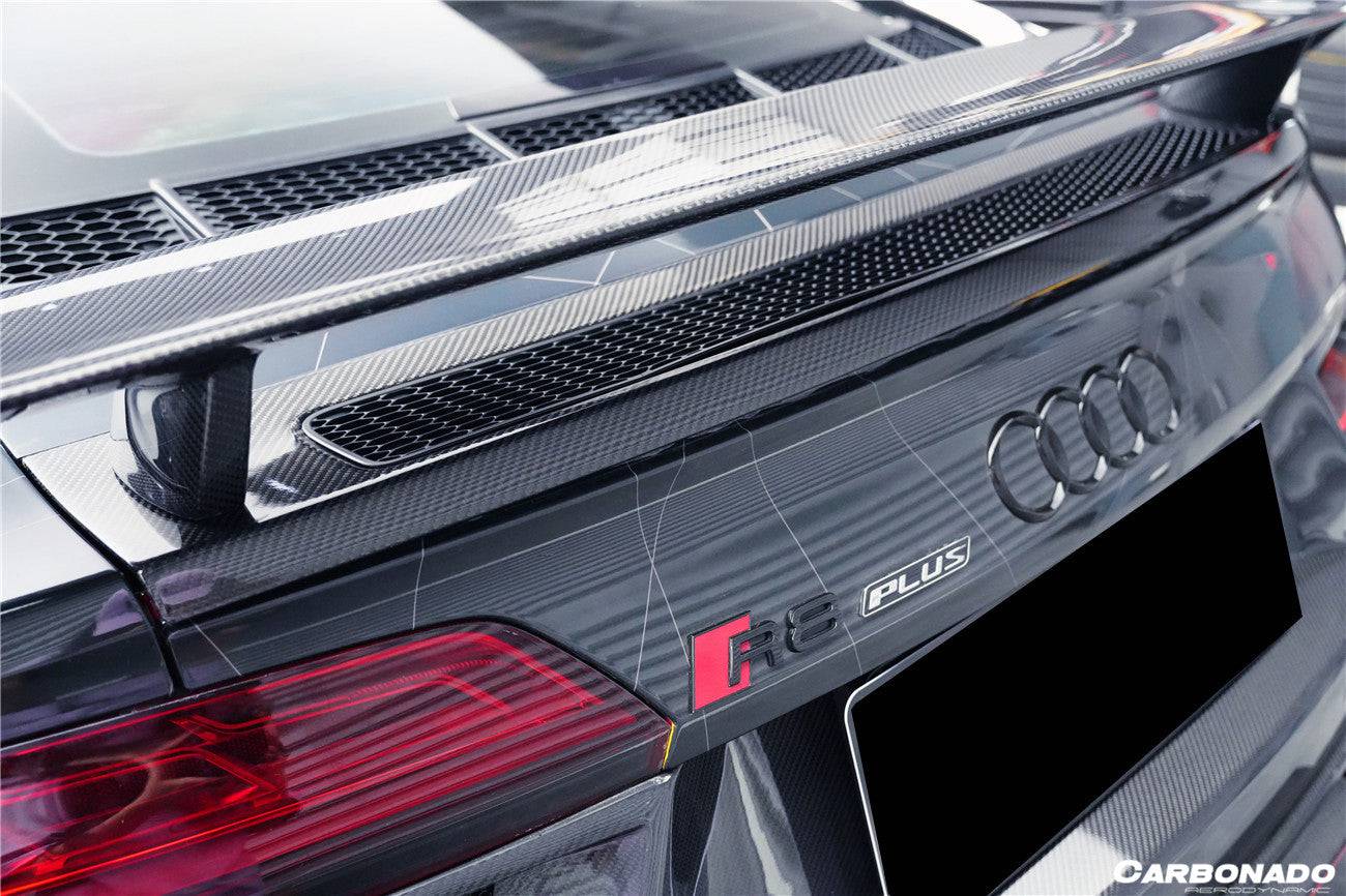 2016-2023 Audi R8 GEN2/GEN3 Coupe ONLY GT Style Carbon Fiber Trunk Wing - Carbonado Aero