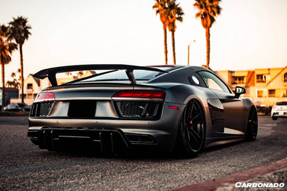 2016-2019 Audi R8 Coupe/Spyder VRS Style Carbon Fiber Rear Diffuser - Carbonado Aero