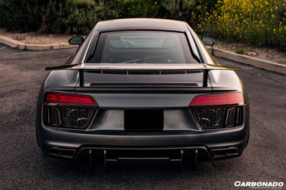 2016-2019 Audi R8 Coupe/Spyder VRS Style Carbon Fiber Rear Diffuser - Carbonado Aero