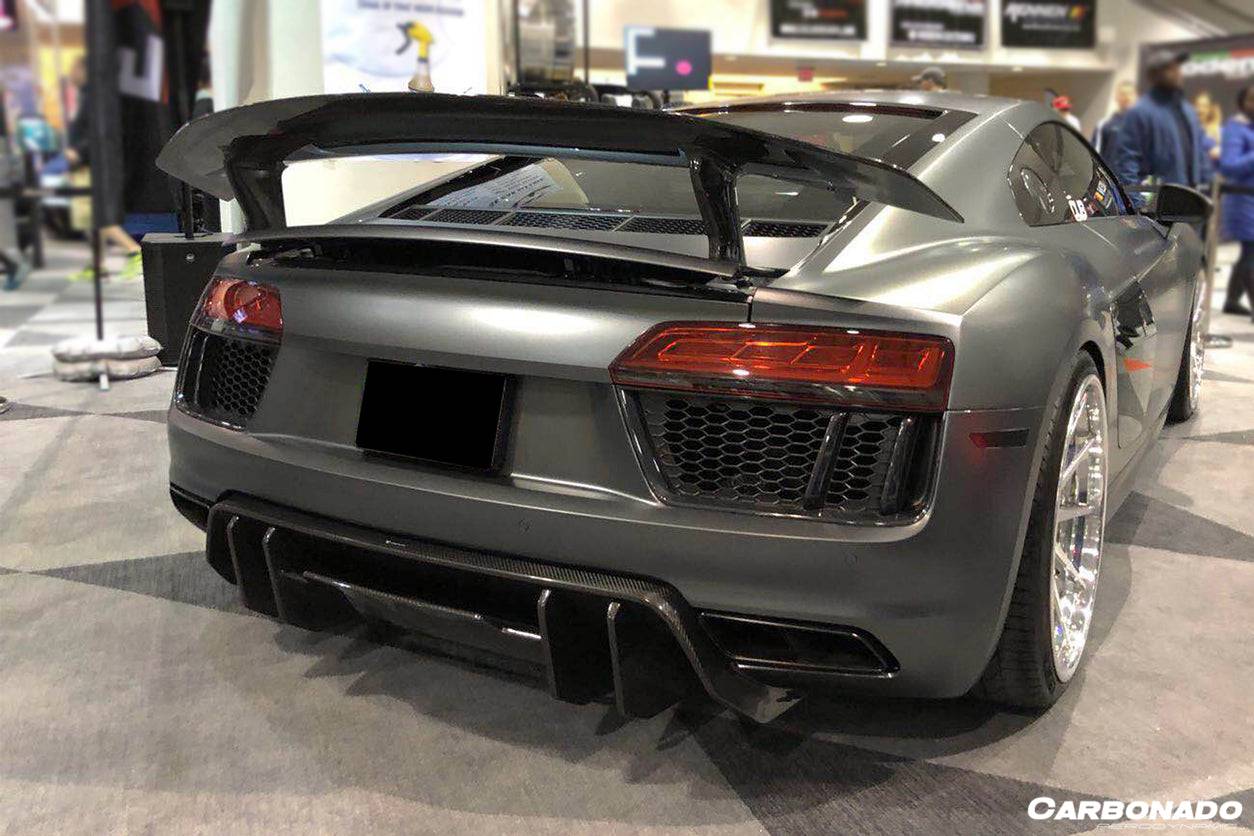 2016-2019 Audi R8 Coupe/Spyder VRS Style Carbon Fiber Rear Diffuser - Carbonado Aero