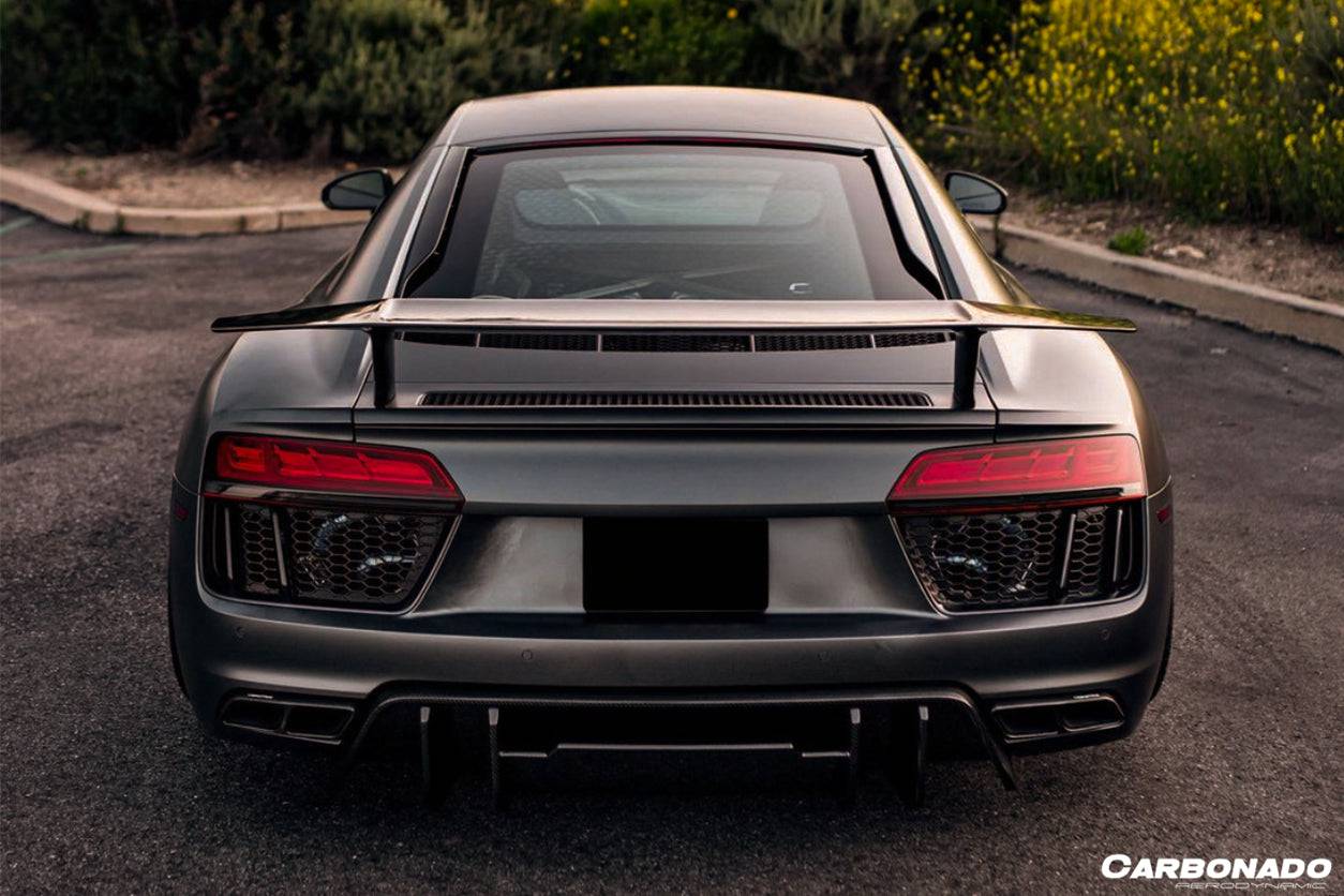 2016-2023 Audi R8 VRS Style Carbon Fiber Trunk Spoiler - Carbonado Aero